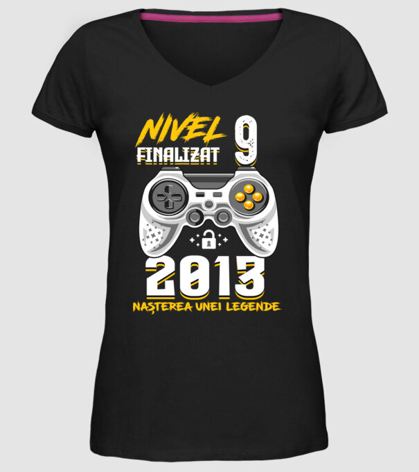 Nivel 9 finalizat. 2013 nașterea unei legende model negru pe tricou