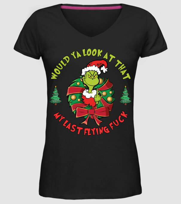 Would ya look at that - Grinch model negru pe tricou