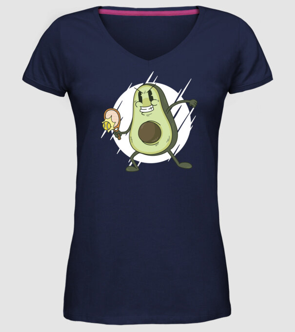 Tenis Avocado model albastru închis pe tricou