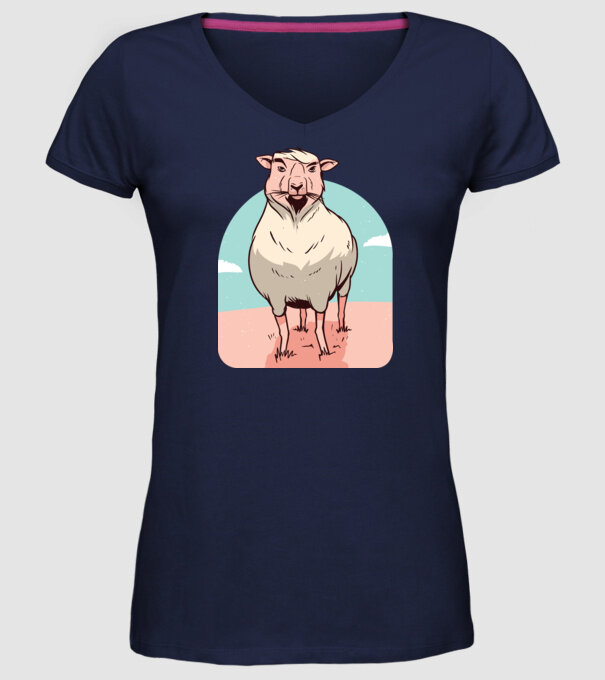 Miel Șobolan model albastru închis pe tricou