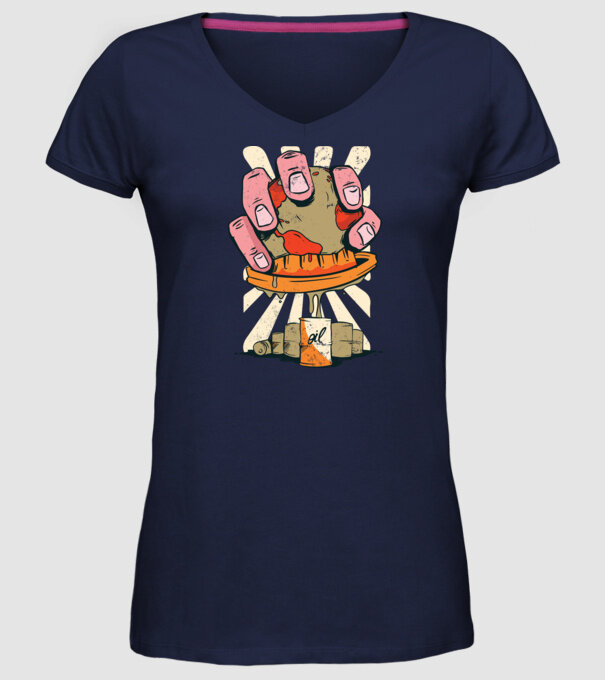 Epuizarea Pământului model albastru închis pe tricou