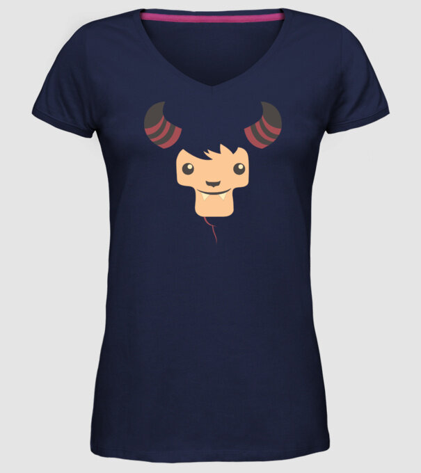 Goat Halloween model albastru închis pe tricou