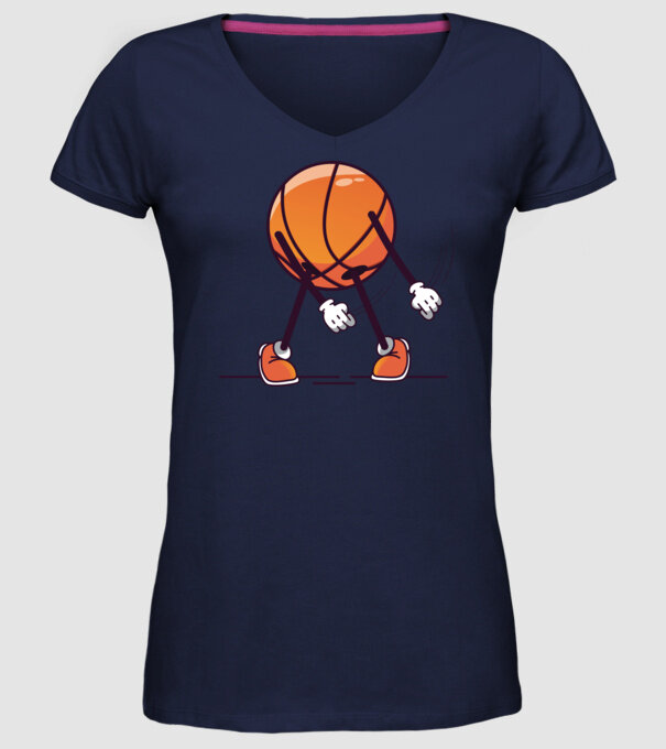 Baschet DAB model albastru închis pe tricou