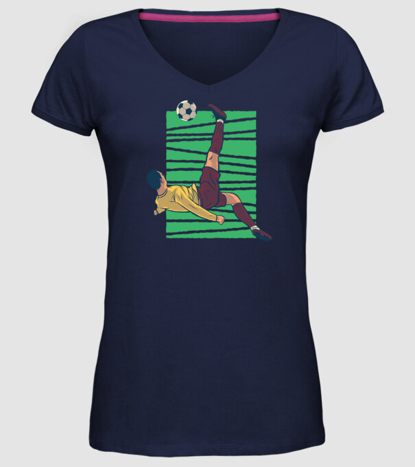 Fotbalist foarfecă model albastru închis pe tricou