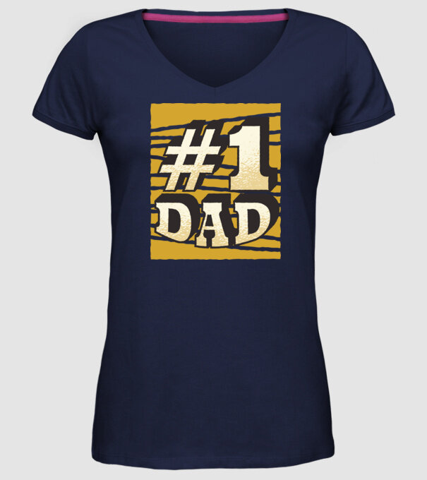 Tata 01 model albastru închis pe tricou