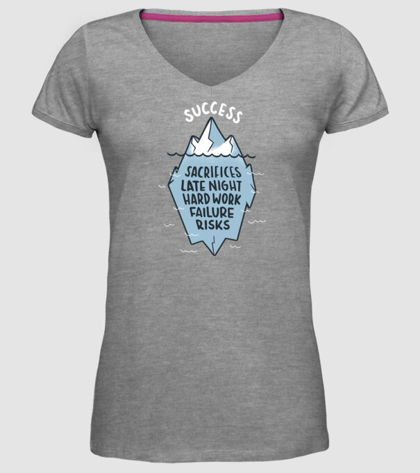 Succesul este doar vârful icebergului model gri pe tricou