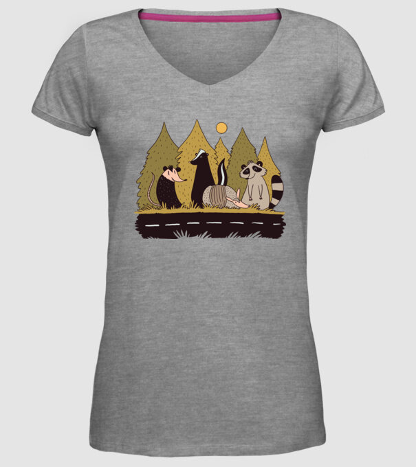 Animals Crossing model gri pe tricou