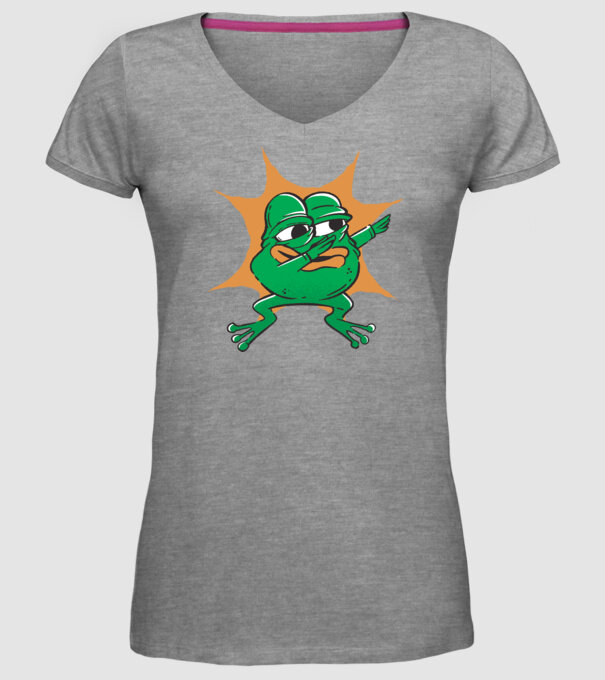 Broască DAB model gri pe tricou
