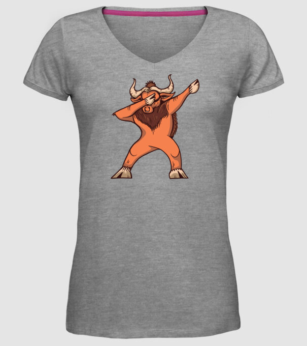 Bivol DAB model gri pe tricou
