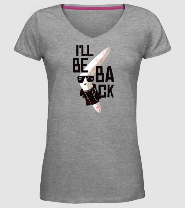 'Boomerang - Mă voi întoarce - I''ll be back' model gri pe tricou