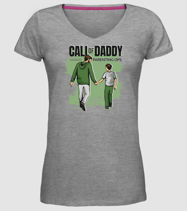 Call of Daddy - Pentru tata model gri pe tricou