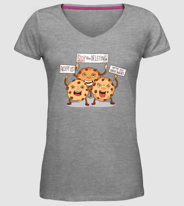Protest Cookie model gri pe tricou