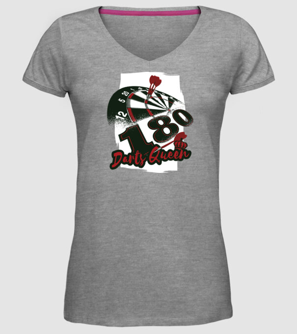 Regina Darts model gri pe tricou