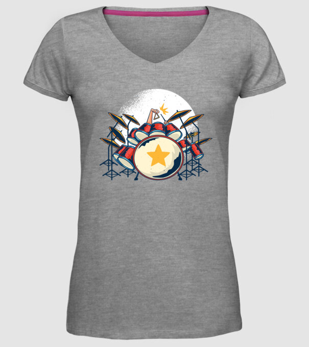 Kit de tobe model gri pe tricou