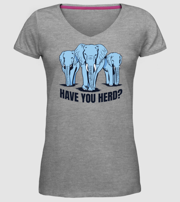 Elefanți model gri pe tricou