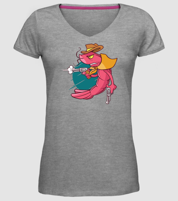 Rac înarmat model gri pe tricou