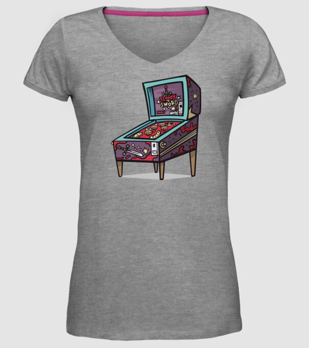 Flipper model gri pe tricou