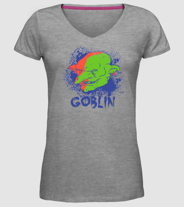 Goblin model gri pe tricou