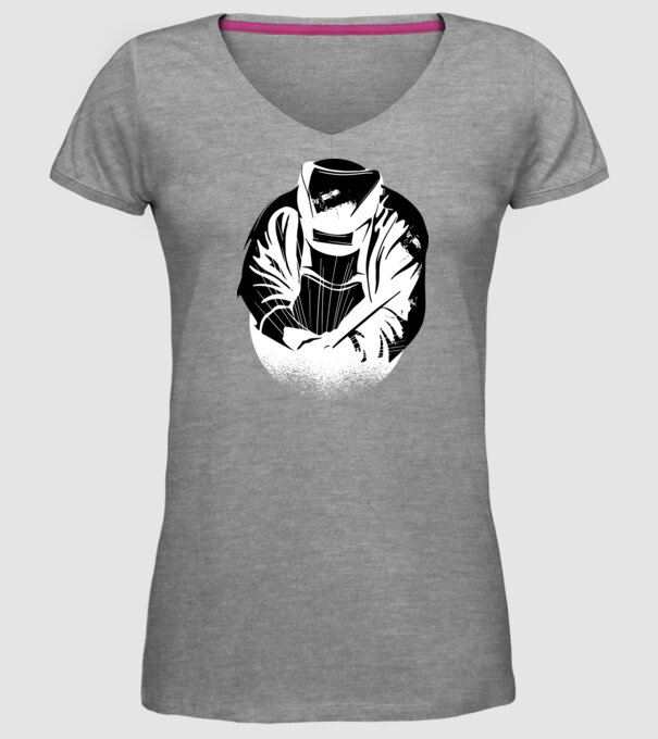 Tricou sudor model gri pe tricou