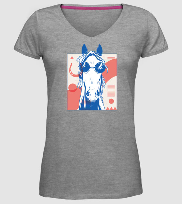 Cal Hippy model gri pe tricou