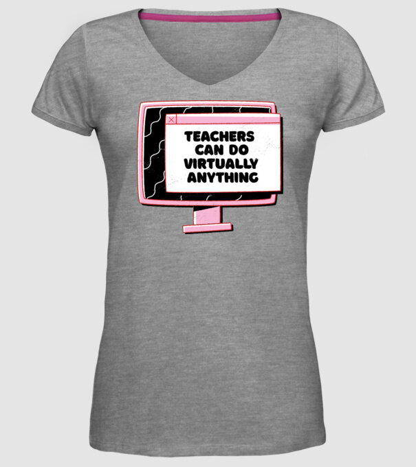 Home Office Pentru profesori model gri pe tricou
