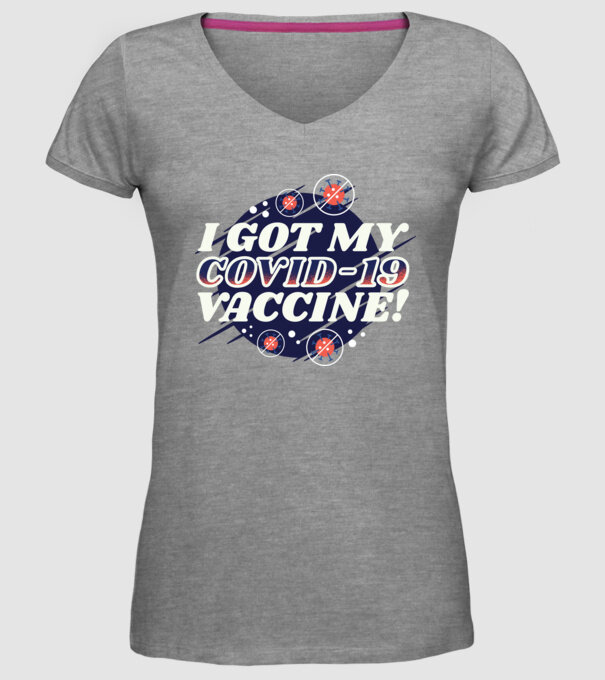 I got my Vaccine model gri pe tricou