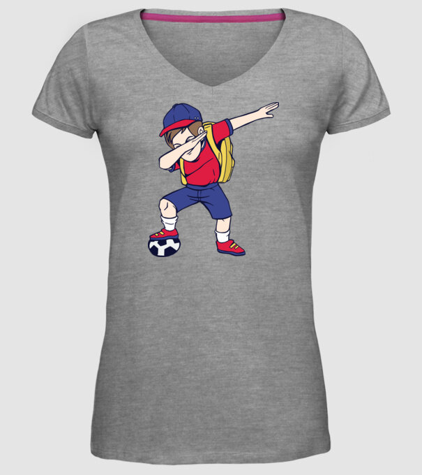 Școlar Fotbalist DAB model gri pe tricou