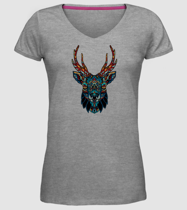 Elan model gri pe tricou