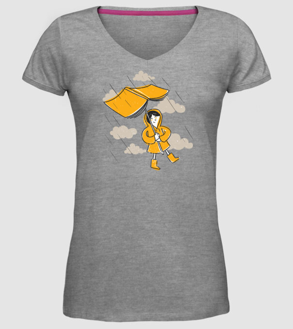 Umbrelă Carte model gri pe tricou