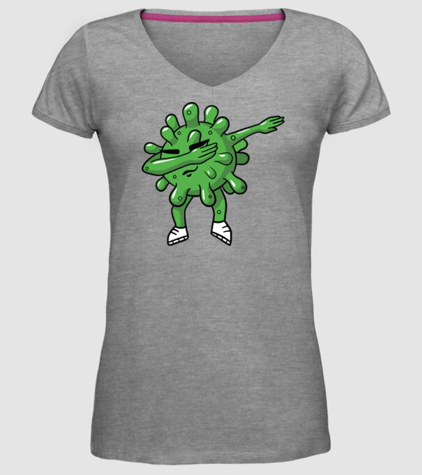 Coronavirus DAB dans model gri pe tricou