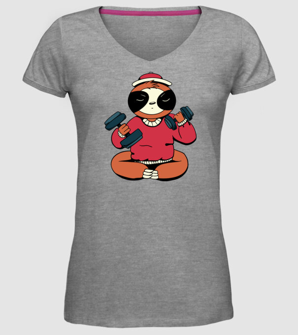Antrenament Leneș model gri pe tricou