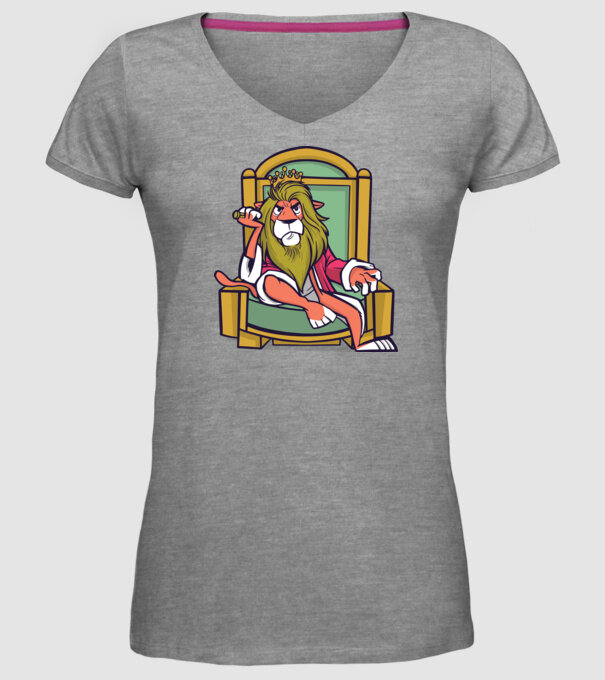 Lion King model gri pe tricou