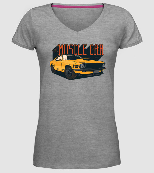 Mașină sport cool model gri pe tricou