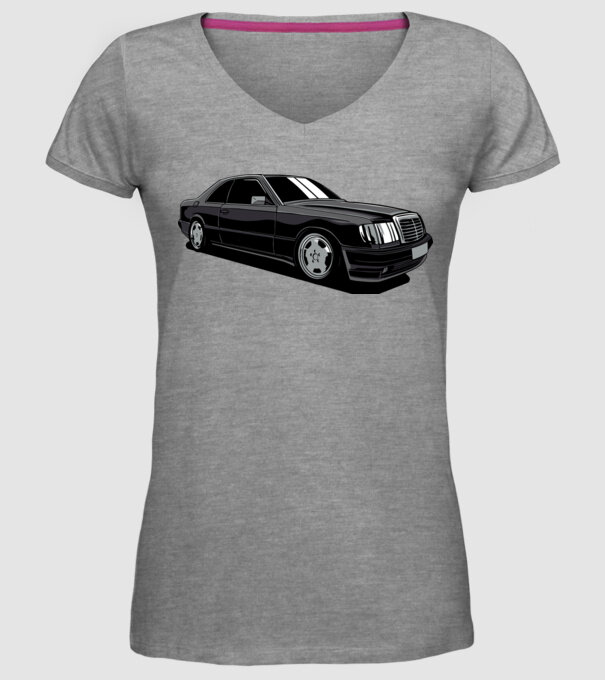 Mercedes model gri pe tricou