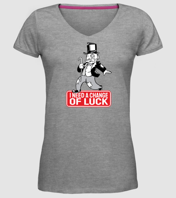 Monopoly - Am nevoie de puțin noroc model gri pe tricou