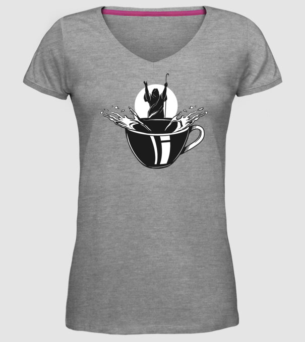 Moise cafea model gri pe tricou