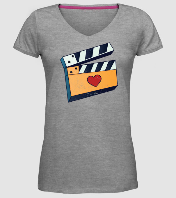 Cinema Film model gri pe tricou