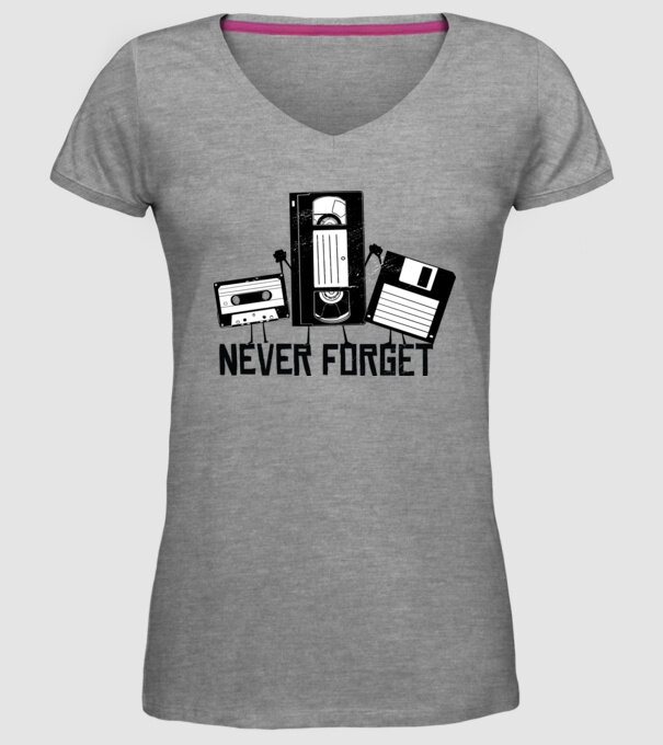 Never Forget model gri pe tricou