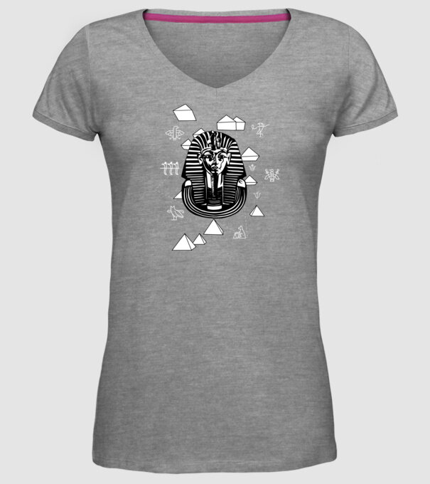 Egiptul Antic Faraon model gri pe tricou