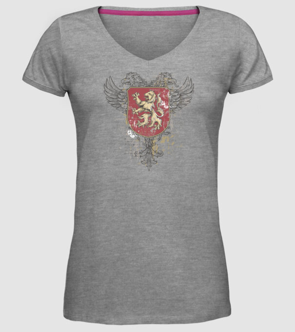 Scut - Leu model gri pe tricou