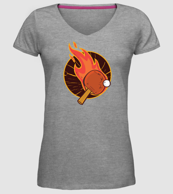 Paletă de ping-pong model gri pe tricou