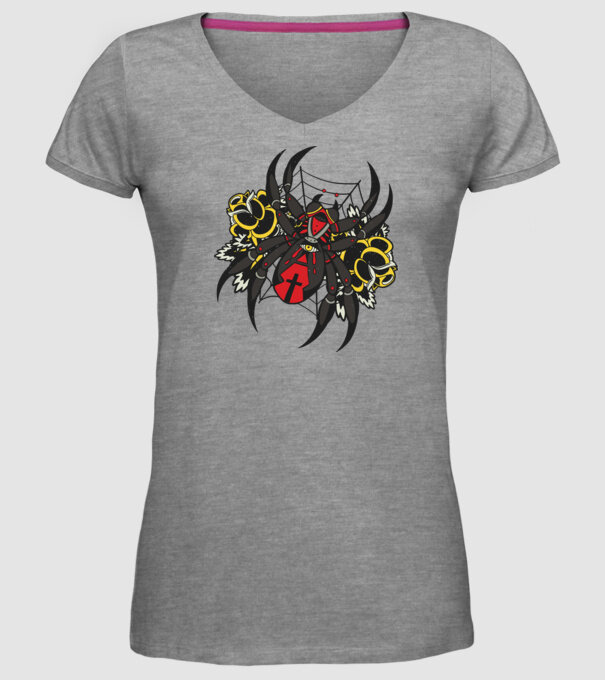 Păianjen model gri pe tricou