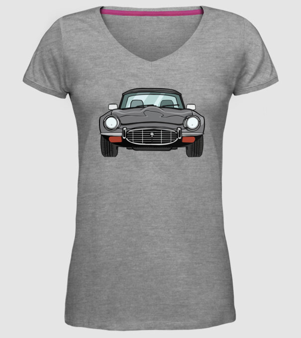Mașină veche model gri pe tricou