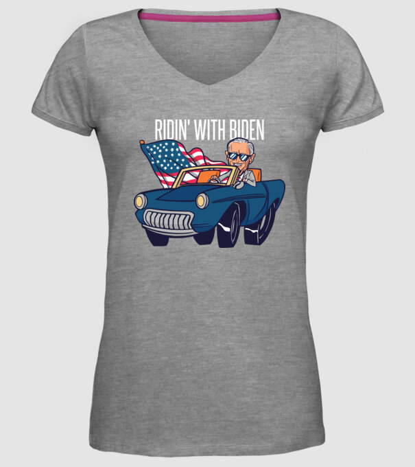 'Ridin'' with Biden - SUA 2020 alegeri' model gri pe tricou
