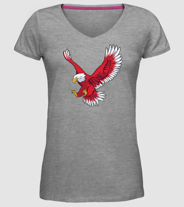 Vultur model gri pe tricou