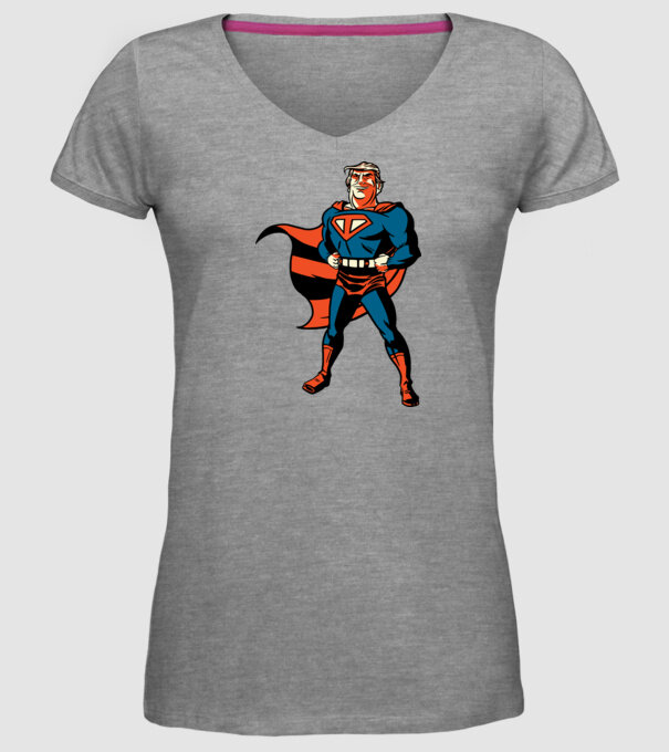 Super Trump Usa 2020 model gri pe tricou