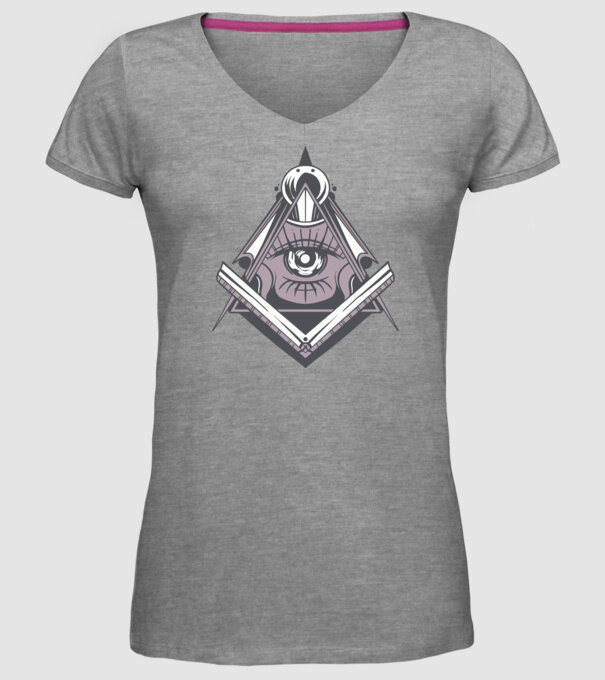 Masoni Illuminati model gri pe tricou