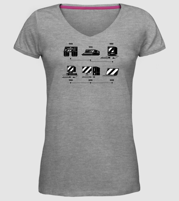 Evoluție Computer model gri pe tricou