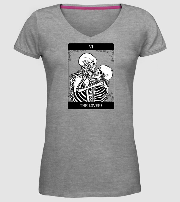 Schelete îndrăgostite model gri pe tricou