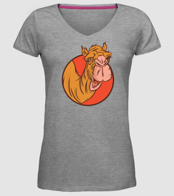 Cămilă model gri pe tricou